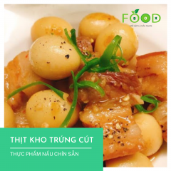 Thịt  ba chỉ kho món trứng cút thơm ngon 