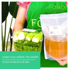 Canh cua rau mùng tơi nấu mướp |Thực phẩm sơ chế FoodBox Hanoi