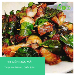 Món thịt xiên móc mật thơm ngon