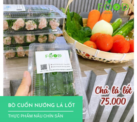 Bò cuốn lá lốt nướng
