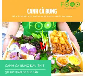 Món canh cà bung đậu thịt đậu đậm nét ẩm thực dân gian. 