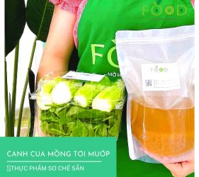 Canh cua rau mùng tơi nấu mướp |Thực phẩm sơ chế FoodBox Hanoi