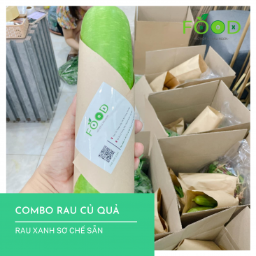 Combo Set Rau Sạch Đóng Hộp 