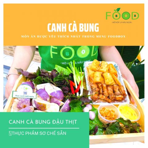 Món canh cà bung đậu thịt đậu đậm nét ẩm thực dân gian. 